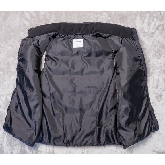 Old Navy Black Puffer Vest Full Zip Pockets Womens Size L - Picture 3 of 9